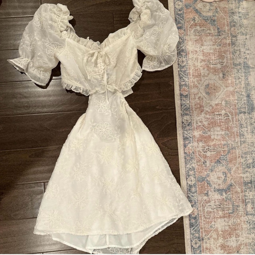 Chic Off-Shoulder White Dress
